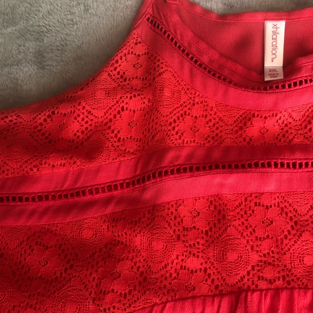 Coral gauze like tank top - Picture 2 of 3